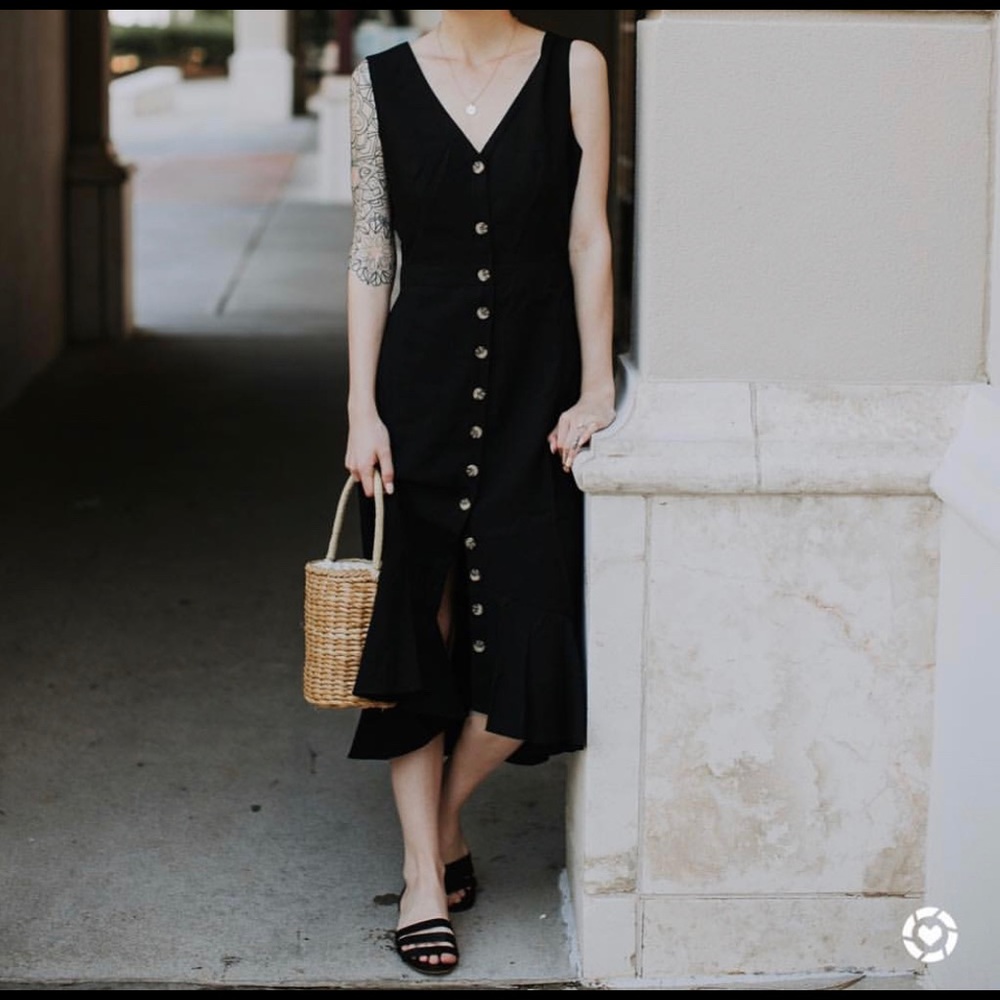 NWT linen button down dress